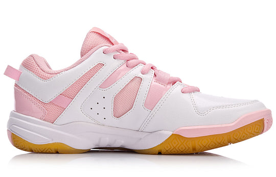(WMNS) Li-Ning Badminton Shoes 'White Pink' AYTN024-4