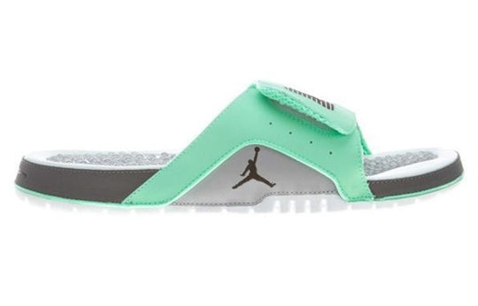 Air Jordan Hydro 4 Retro 'Green Glow' 532225-302 Beach & Pool Slides/Slippers  -  KICKS CREW