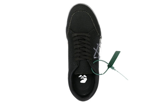Off-White Low Vulcanized Sneakers 'Black White' OMIA085F22KNI0011010