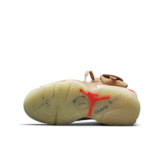 Travis Scott x Air Jordan 6 Retro 'British Khaki' DH0690-200 Retro Basketball Shoes  -  KICKS CREW