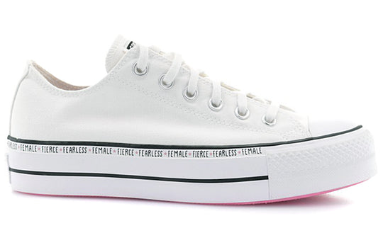 (WMNS) Converse Chuck Taylor All Star Lift Low Top White Sneakers 569263C