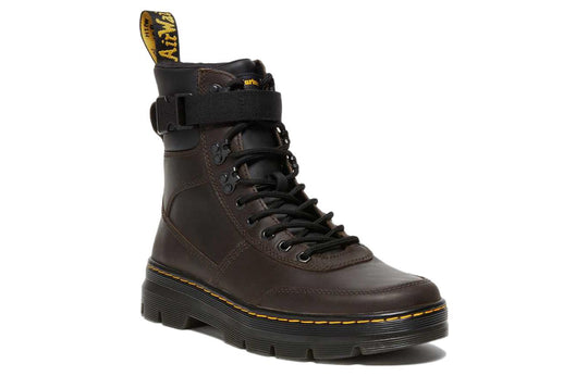 Dr.Martens Combs Tech Crazy Horse Leather Casual Boots 'Dark Brown Crazy Horse' 27804201