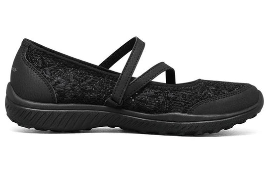(WMNS) Skechers Be-Light Slip-on Shoes Black 100022-BLK