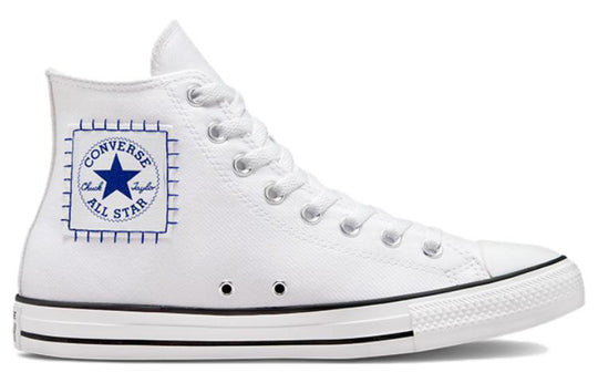 Converse Chuck Taylor All Star High Top Retro Sports Skateboarding Shoes White Blue A00779C