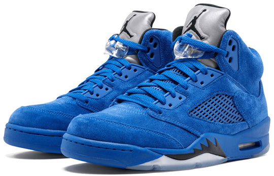 Air Jordan 5 Retro 'Blue Suede' 136027-401 Retro Basketball Shoes  -  KICKS CREW