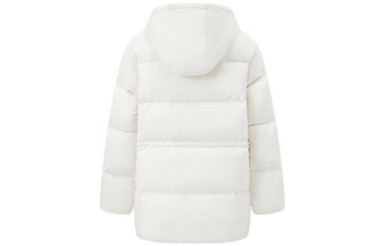 (WMNS) Li-Ning Winter Warm Down Jacket 'White' AYMT150-3