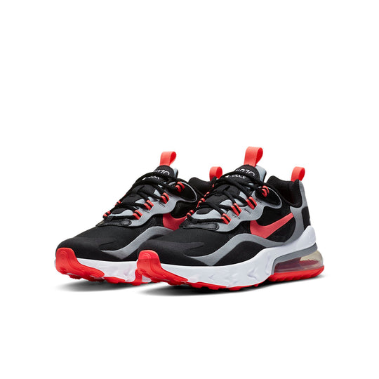 (GS) Nike Air Max 270 React 'Black Red Gray' BQ0103-019
