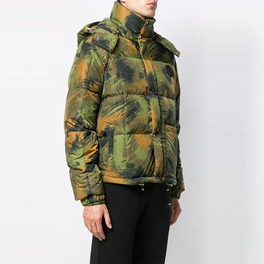 Off-White Camouflage Padded Jacket 'Green' OMED015E19C020189901