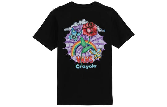 Vans x Crayola Rainbow T-Shirt 'Black Multi' VN0A7SOGYUY