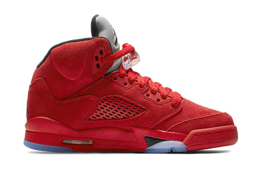 (GS) Air Jordan 5 Retro 'Red Suede' 440888-602 Retro Basketball Shoes  -  KICKS CREW