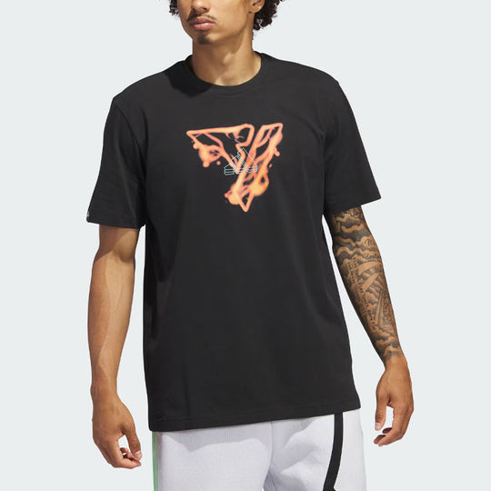 adidas Trae Young Icy Fire Signature T-Shirts 'Black' IM9167