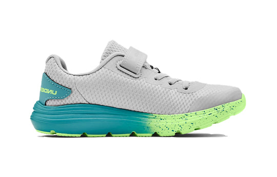 (GS) Under Armour Surge 2 AC Gray/Green 3023980-101