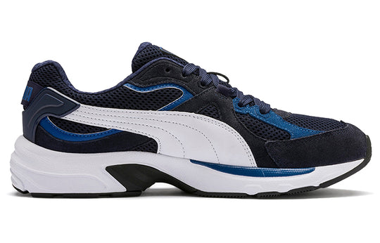 PUMA Axis Plus Suede Low-top Running Shoes White/Blue 370286-06