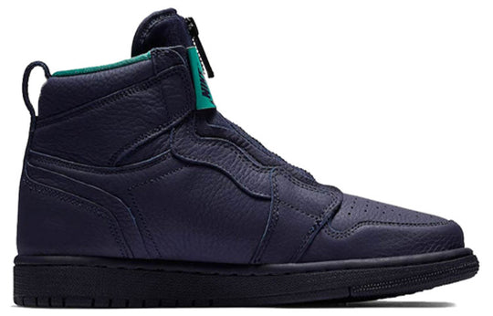 (WMNS) Air Jordan 1 Retro High Zip 'Blackened Blue' AQ3742-403 Retro Basketball Shoes  -  KICKS CREW