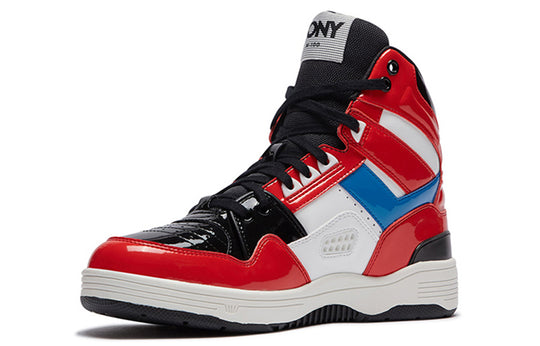 (WMNS) PONY M100 High White/Red 01W1M101RD