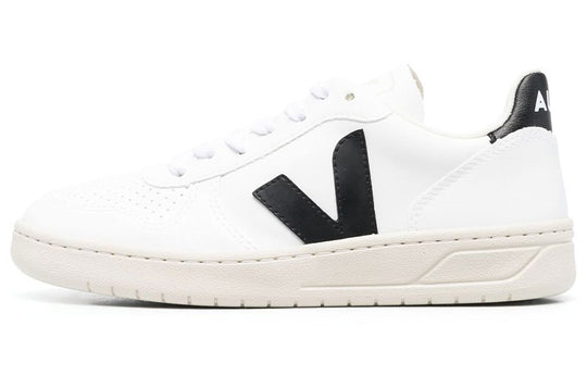 Veja V-10  Lace-Up Sneakers 'White Black' VX0702901