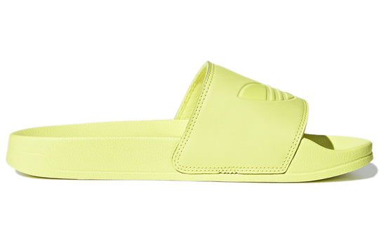 adidas originals Adilette Lite Lightweight Cozy Sports Slippers Yellow GX8889