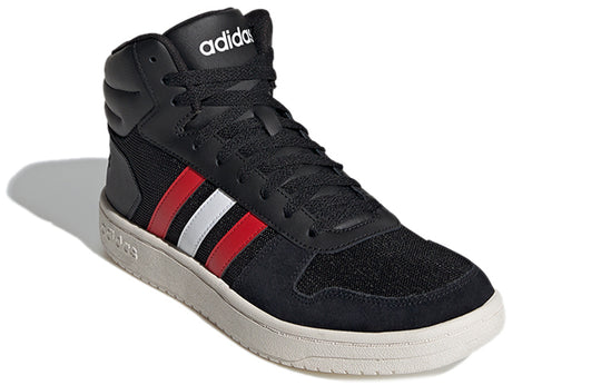adidas neo Hoops 2.0 Mid 'Black Red White' FY5198
