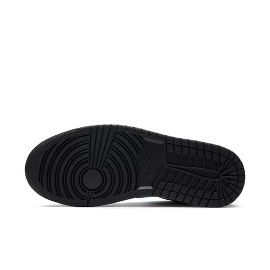 Air Jordan 1 Mid 'Grey Aqua' 554724-063 Retro Basketball Shoes  -  KICKS CREW