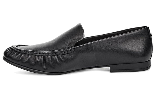 (WMNS) UGG Vivian Leather Loafer 'Black' 1104714-BLK