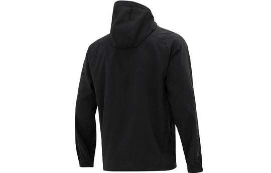 PUMA Logo Printing hooded Solid Color Jacket Black 521532-01
