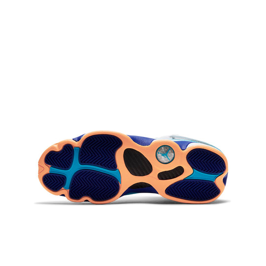 (GS) Air Jordan 6 Rings 'White Blue Orange' 323399-105 Big Kids Basketball Shoes  -  KICKS CREW