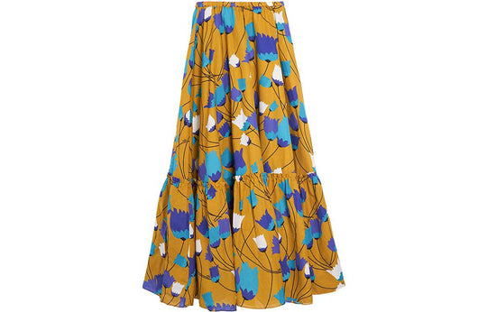 (WMNS) Gucci Floral Skirt 'Yellow Blue Purple' 665341-ZAGVN-7197