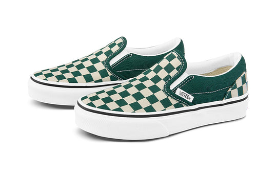 Vans Classic Slip-On Kids Green/White Checkboard VN0A4BUT2NH