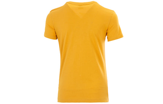 (WMNS) PUMA Classic s Logo Printing Round NeckSport Short Sleeve Yellow 532282-37