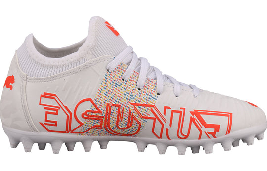 (GS) PUMA Future Z 4.1 MG Jr Soccer Shoes K White/Red 106401-03