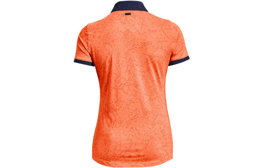 (WMNS) Under Armour Playoff Wild Fields Polo Shirt 'Orange' 1377336-866