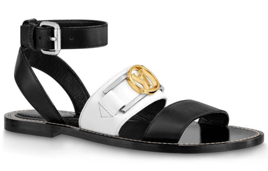 (WMNS)  LOUIS VUITTON LV Academy Sports sandals 'Black White' 1A66E1