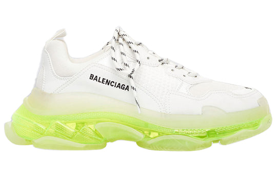 (WMNS) Balenciaga Triple S Sneaker 'Clear Sole - White Fluo Yellow' 544351W2FR19073