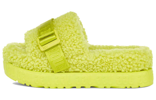 (WMNS) UGG Fluffita Thick Sole Yellow Slippers 1113475-SLFR