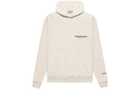 Fear of God Essentials FW21 Core Collection Hoodie 'Light Heather Oatmeal' FOG-FW21-167