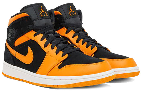 Air Jordan 1 Mid 'Orange Peel' 554724-081 Retro Basketball Shoes  -  KICKS CREW