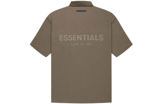 Fear of God Essentials FW21 Logo Polo Shirt 'Harvest' FOG-FW21-004