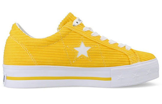(WMNS) Converse MadeMe x One Star Platform Suede Ox 'Vibrant Yellow' 561393C