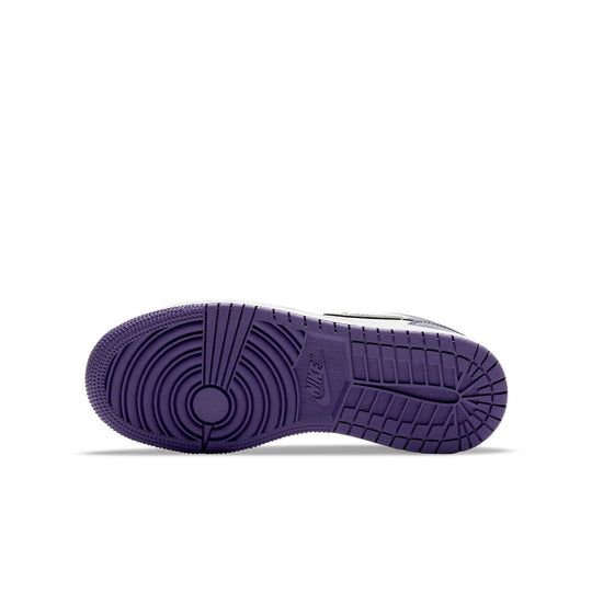 (GS) Air Jordan 1 Low 'Court Purple' 553560-500 Big Kids Basketball Shoes  -  KICKS CREW