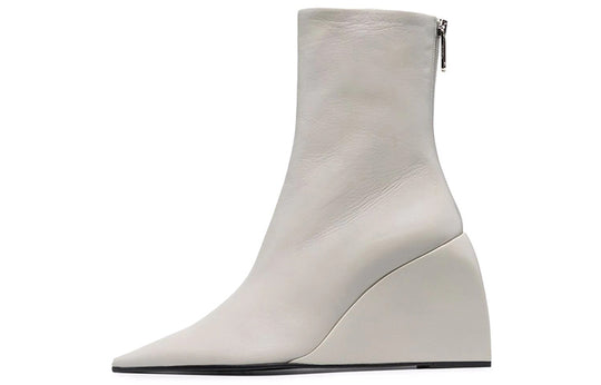 (WMNS) Off-White Dolls Wedge Boots 'White' OWIE014F21LEA0010900