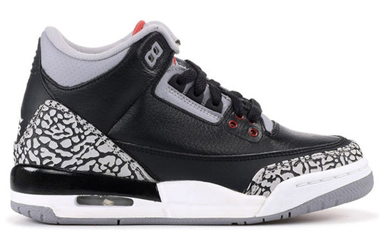 (GS) Air Jordan 3 Retro 'Cement' 2011 398614-010 Big Kids Basketball Shoes  -  KICKS CREW