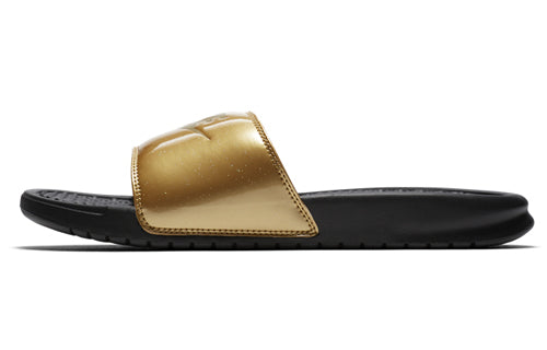 (WMNS) Nike Benassi Slides 'Metallic Gold' 618919-022