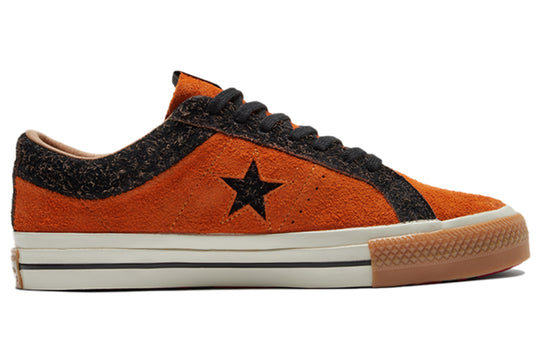 Converse One Star Retro Casual Skate Shoes Orange New Year Series Unisex 173200C