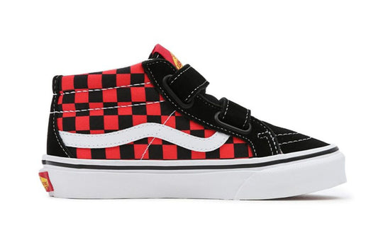 Vans Flame Logo Repeat Sk8-Mid Reissue Velcro 'Black Yellow Red' VN0A38HHABX