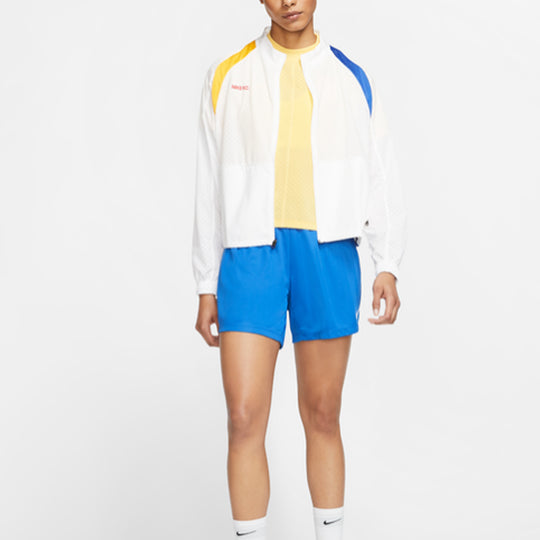 (WMNS) Nike F.C. Full Zip Soccer Loose Fit Jacket 'White' CK2701-100