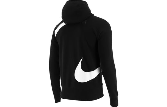 Nike Swoosh Hoodie Jacket 'Black White' DD5991-010