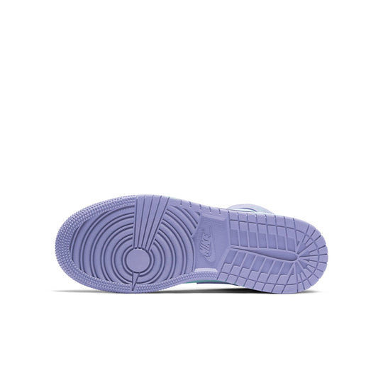 (GS) Air Jordan 1 Mid 'Purple Pulse' 554725-500 Big Kids Basketball Shoes  -  KICKS CREW