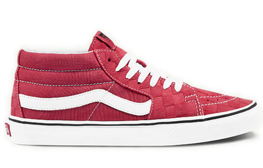 Vans Sk8-Mid Mid-Top skate shoes Unisex Red VN0A3WM3WJ2