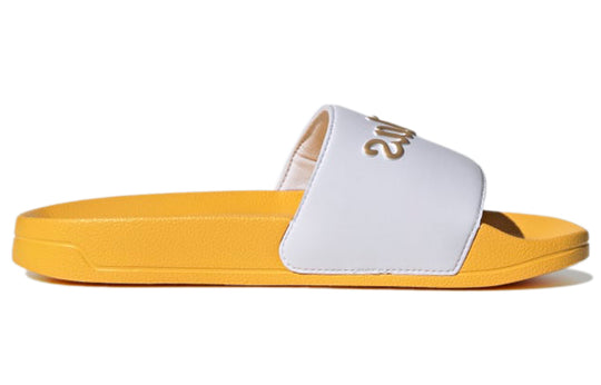 (WMNS) adidas Adilette Slide 'White Gold Metallic' GZ5931