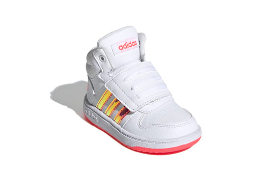 (TD) adidas neo adidas Hoops 2.0 Mid 'White Pink' FW7609